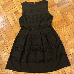 Black Lace Work Dress